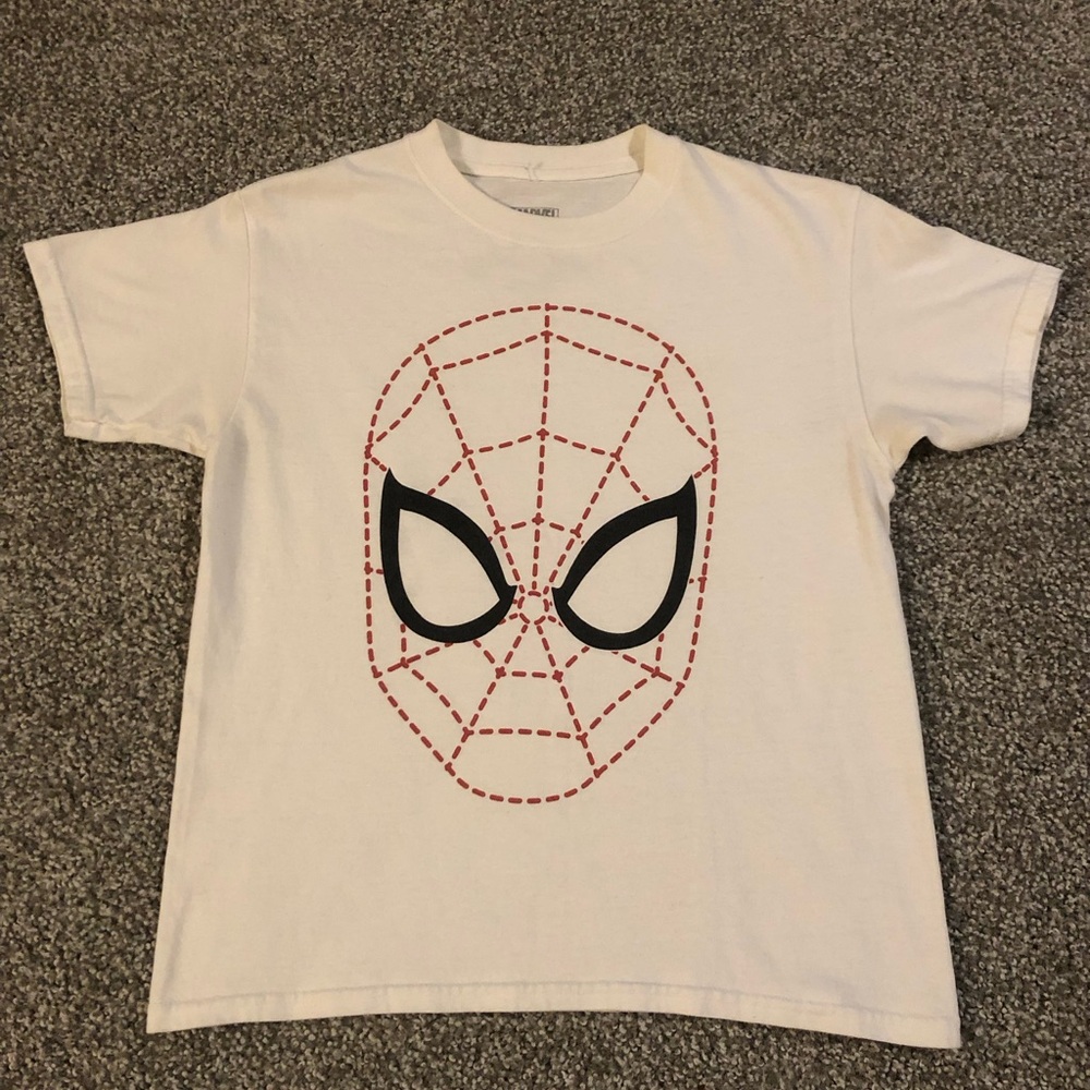 Marvel White Spider-Man Face Tee